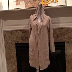 Tan Barefoot Dreams hooded top